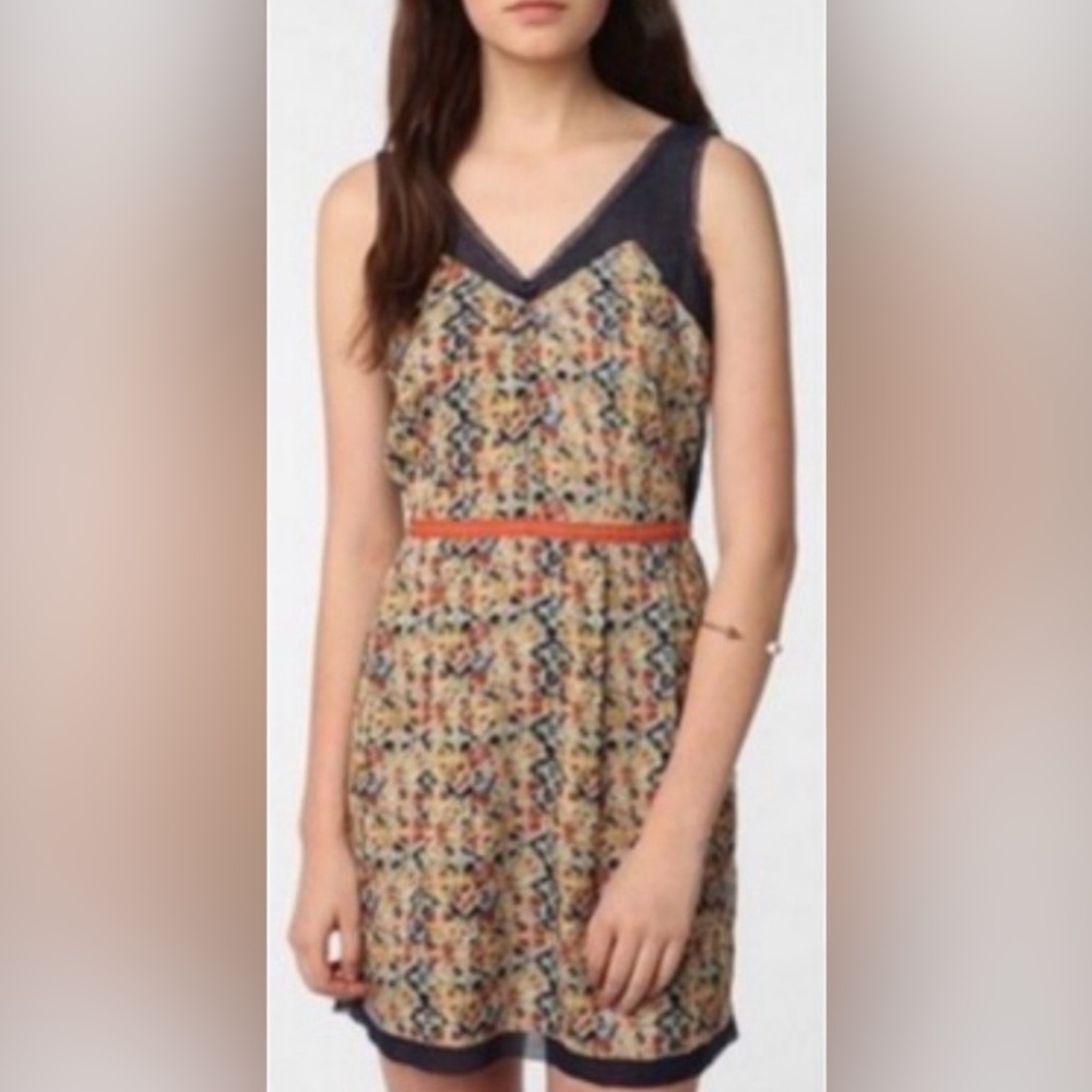 Anthropologi Staring at Stars Multi Patterned Mini Dress